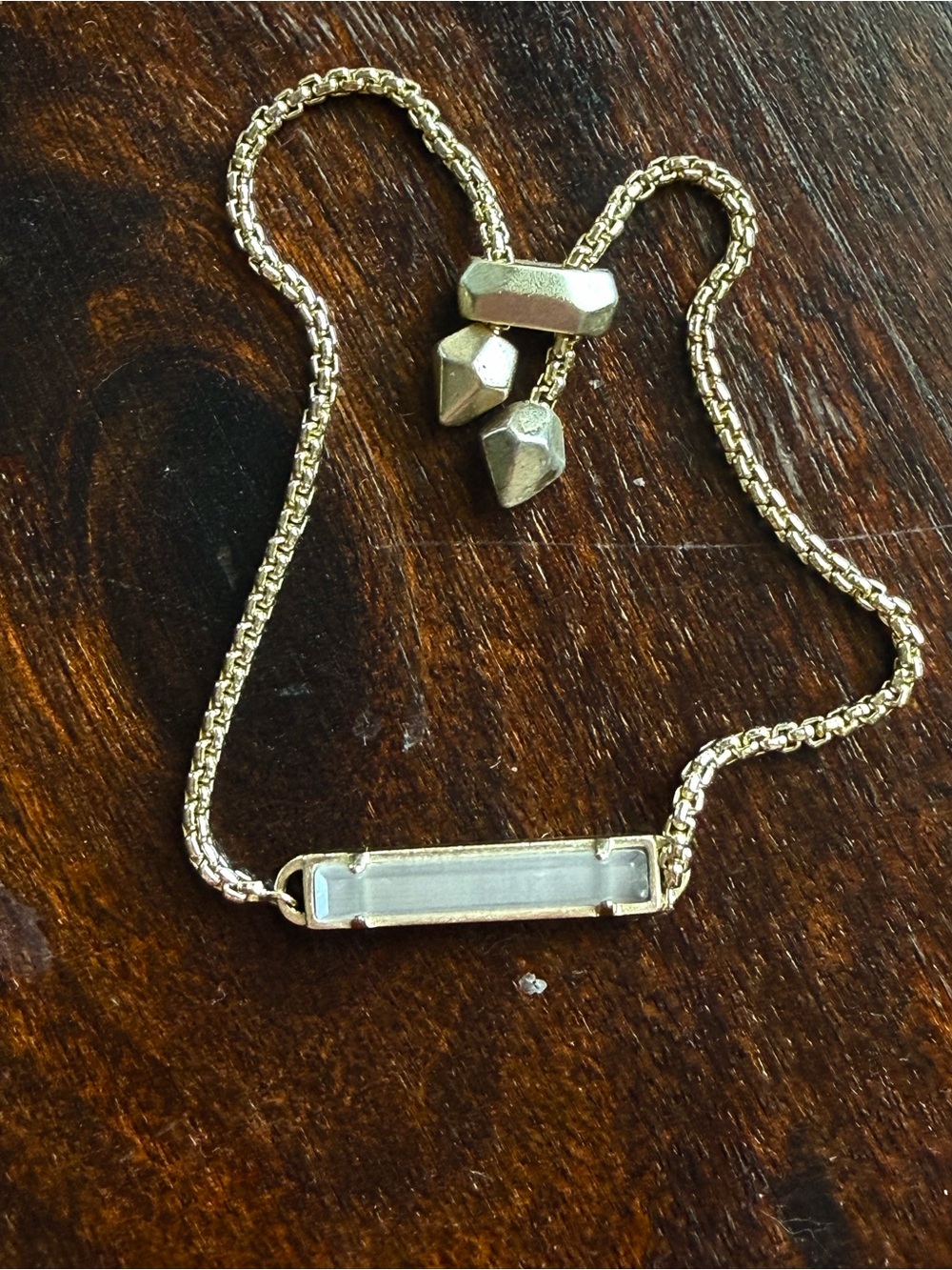 Kate Spade Minimal Bar Slide Bracelet in Gold